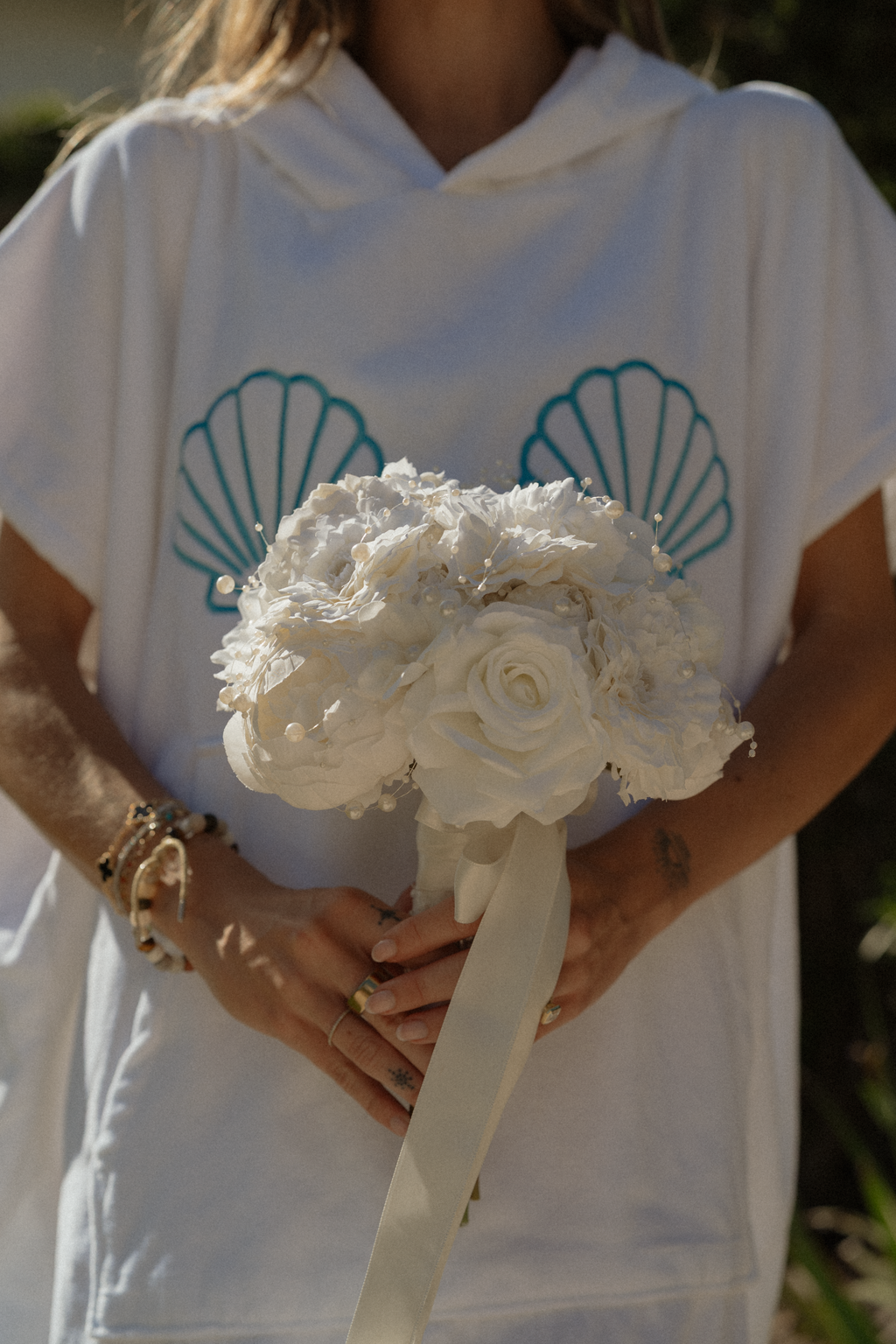 Bride Towel Poncho