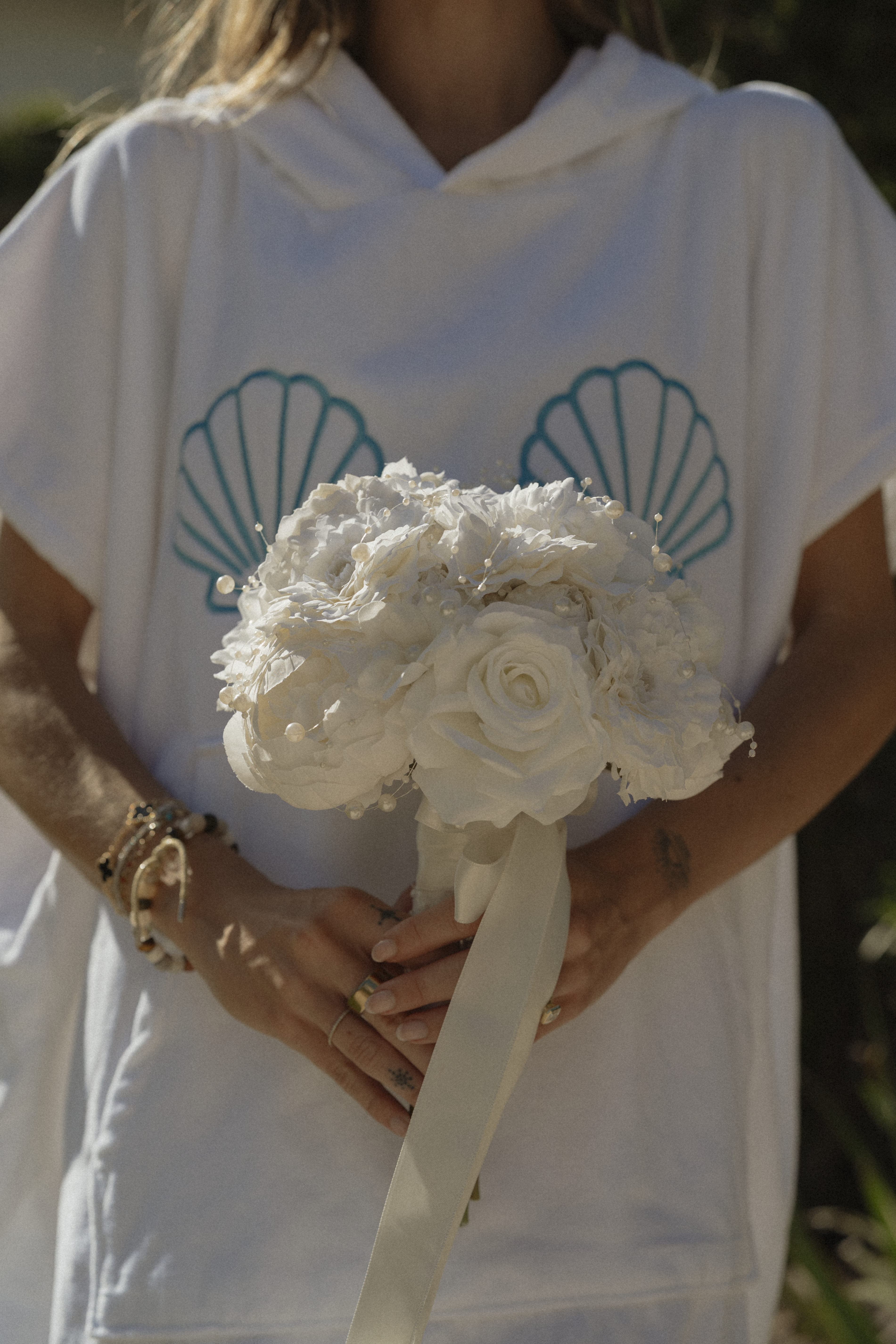 Bride Towel Poncho