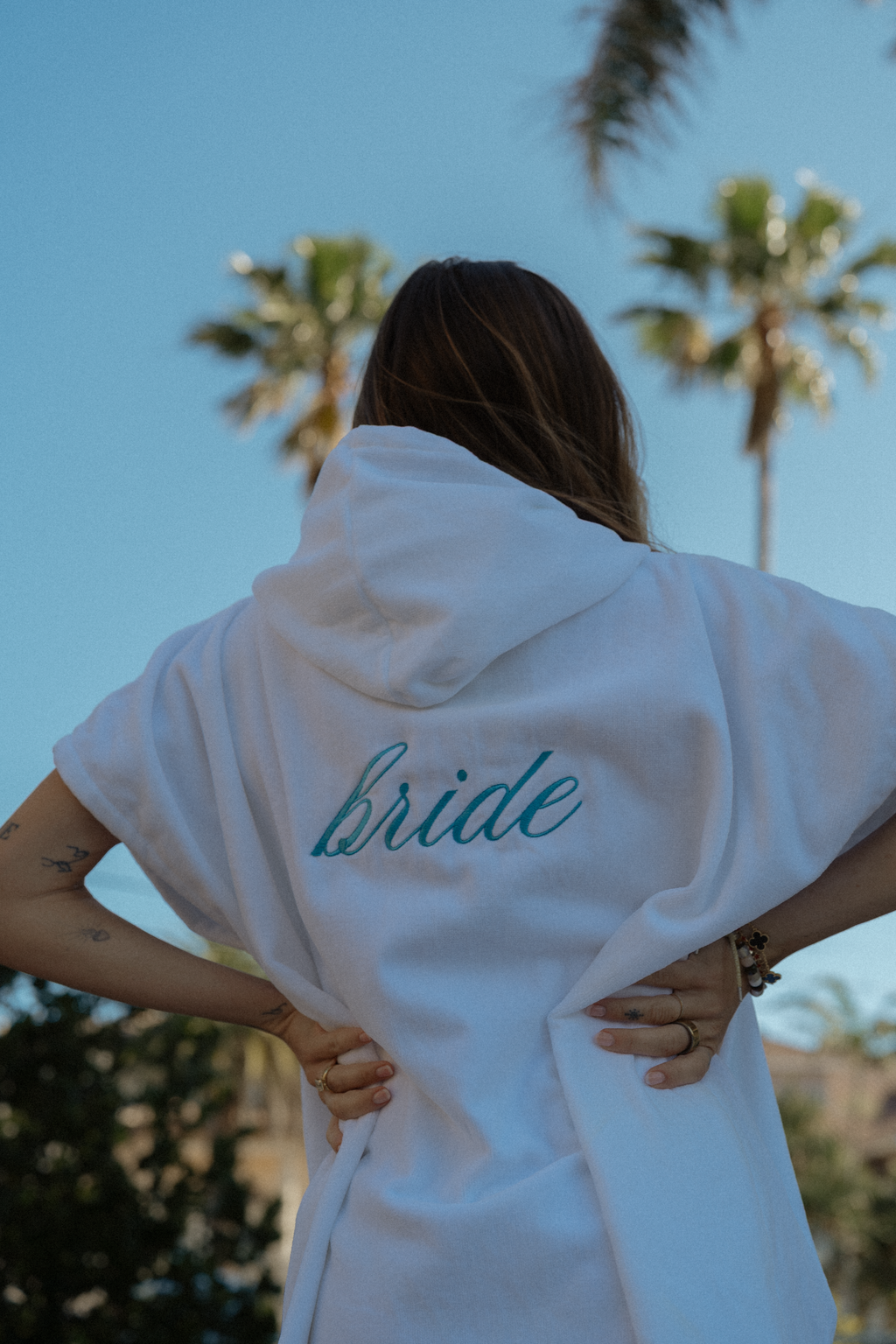Bride Towel Poncho